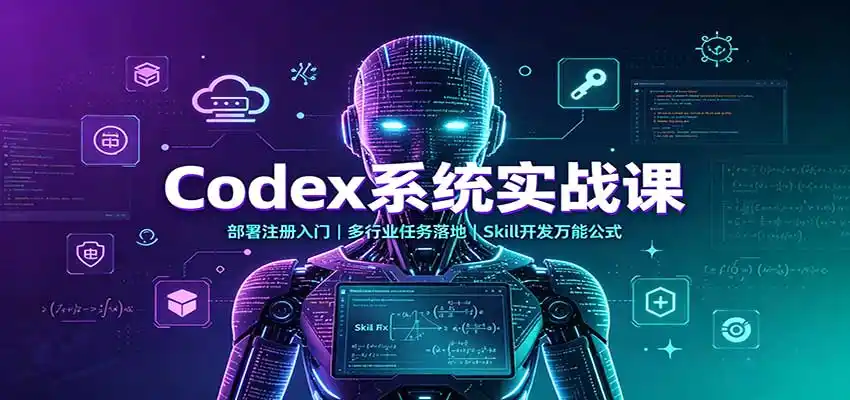Codex系统实战课:部署注册入门,多行业任务落地,Skill开发万能公式-海淘下载站