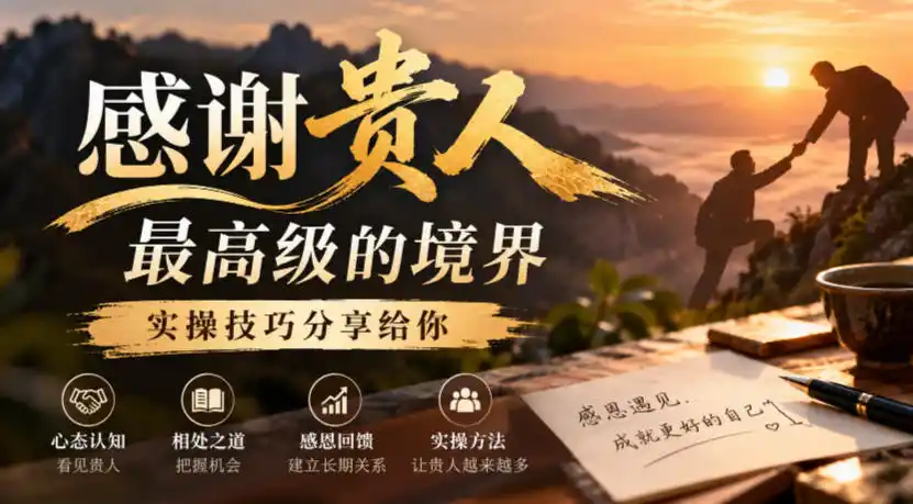 某公众号付费文章:感谢贵人最高级的境界,实操技巧分享给你-海淘下载站