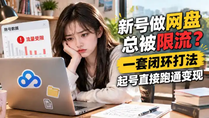 网盘拉新SOP:小白新号过限流 网盘拉新SOP:小白新号过限流