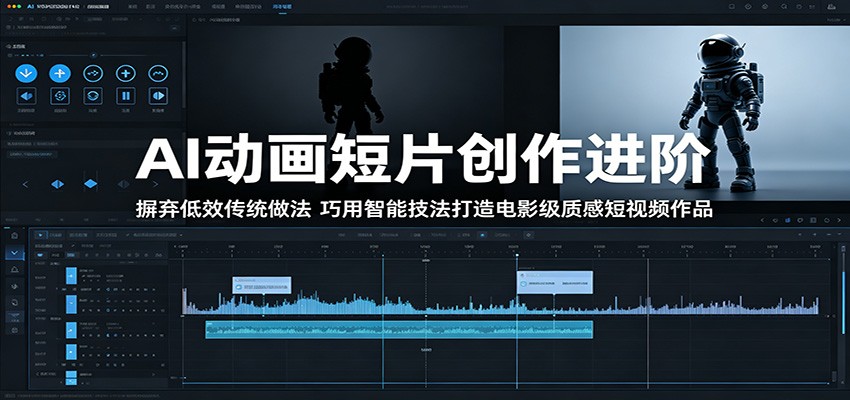 AI动画短片创作进阶:摒弃低效传统做法,巧用智能技法打造电影级质感短视频作品-海淘下载站