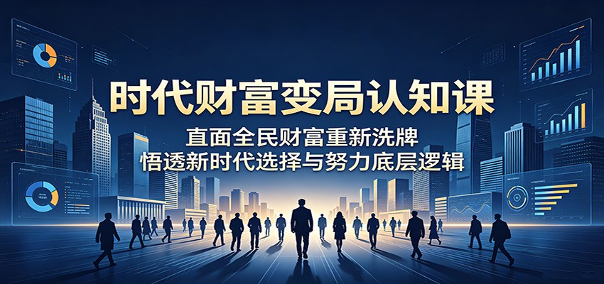 时代财富变局认知课：直面全民财富重新洗牌，悟透新时代选择与努力底层逻辑-海淘下载站