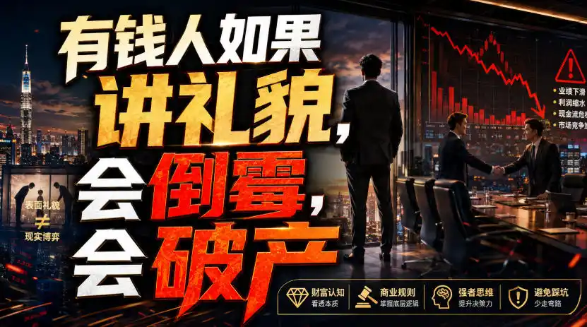 付费文章:有钱人如果讲礼貌,会倒霉,会破产-海淘下载站