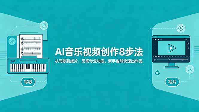 AI音乐视频创作8步法：从写歌到成片，无需专业功底，新手也能快速出作品-海淘下载站