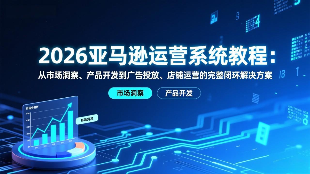 2026亚马逊运营系统教程：从市场洞察、产品开发到广告投放、店铺运营的完整闭环解决方案-海淘下载站