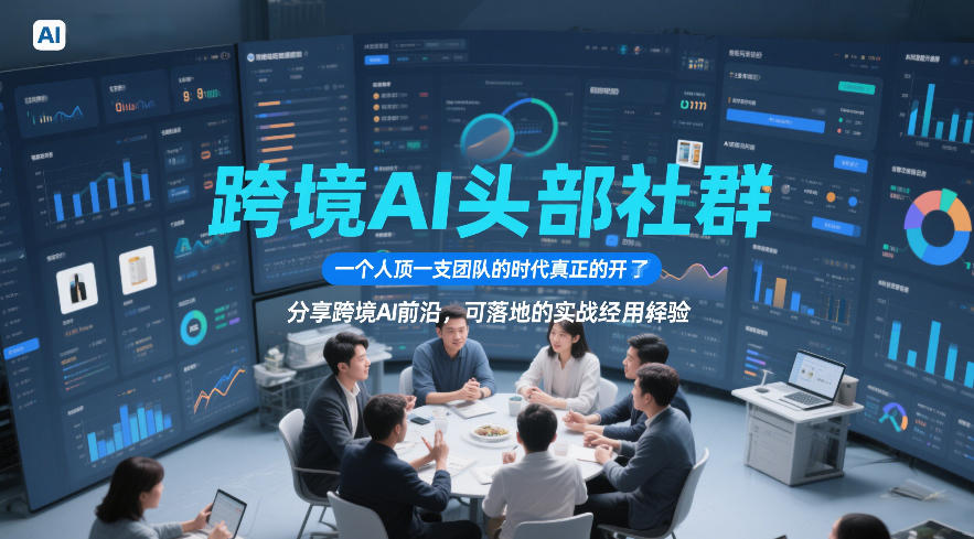 跨境AI头部社群，一个人顶一支团队的时代真正的开始了，分享跨境AI前沿，可落地的实战经验(更新5月11日)-海淘下载站