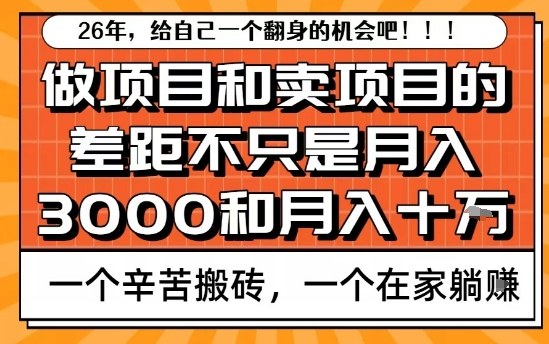 为什么卖项目能轻松月入10个W，而做项目却真正賺不到什么钱？原因竟然是这个！【揭秘】-海淘下载站