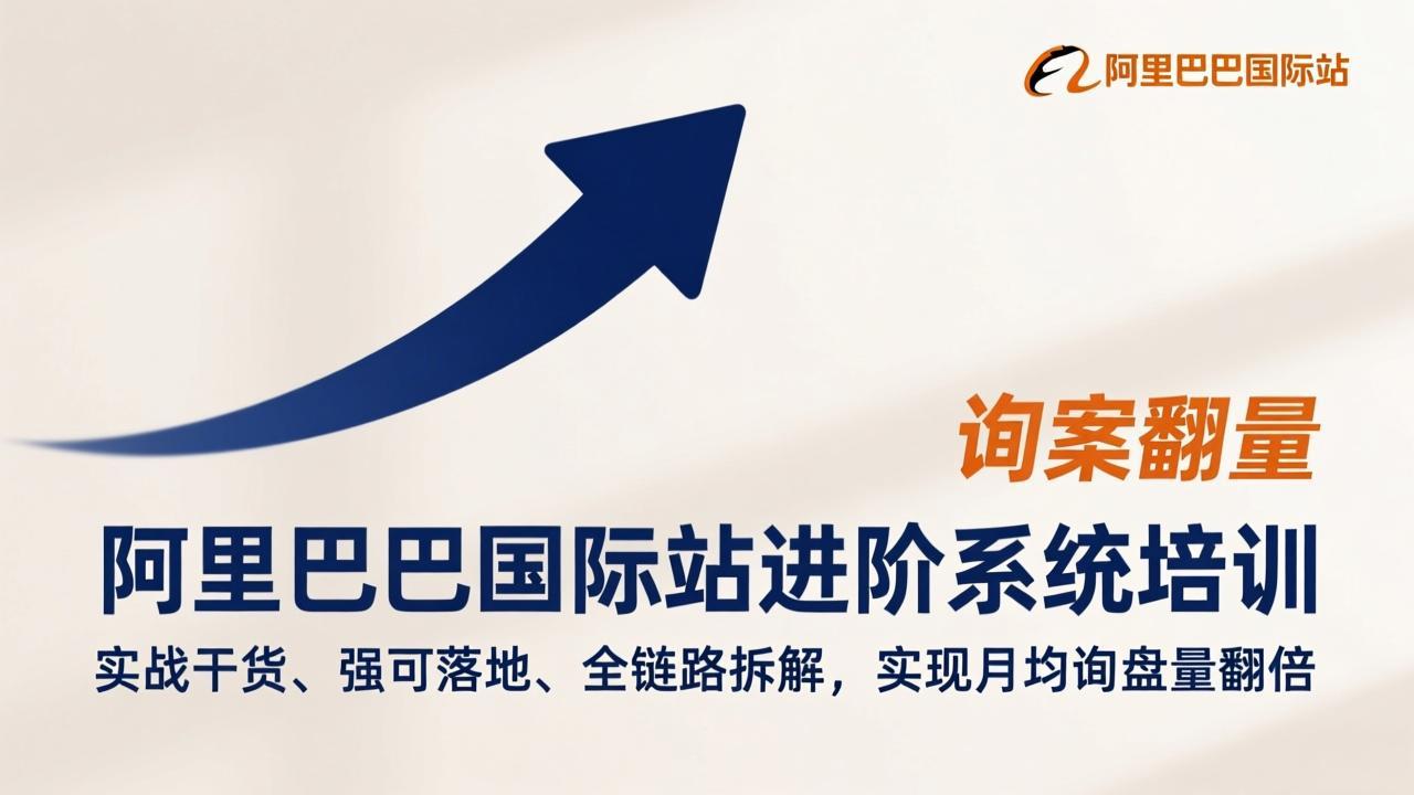 阿里巴巴国际站进阶系统培训，实战干货、强可落地、全链路拆解，实现月均询盘量翻倍-海淘下载站