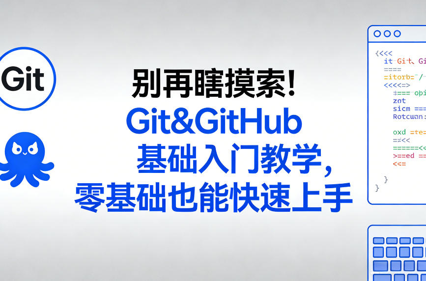 别再瞎摸索！Git&GitHub基础入门教学，零基础也能快速上手-海淘下载站