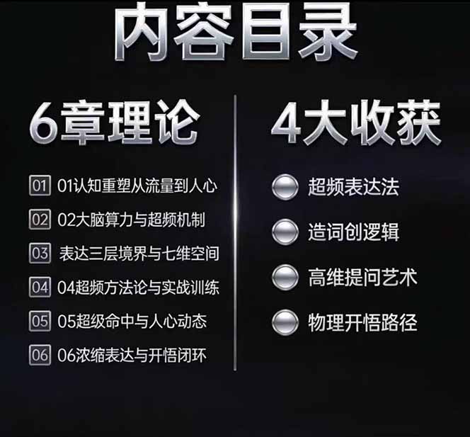 马大个高维表达全套实战课,跳出普通口才教学,大脑超频训练打造原创思想IP体系-海淘下载站