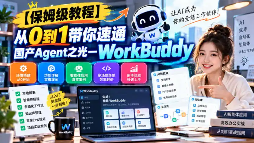 【保姆级教程】从0到1带你速通国产Agent之光—WorkBuddy【文档】-海淘下载站