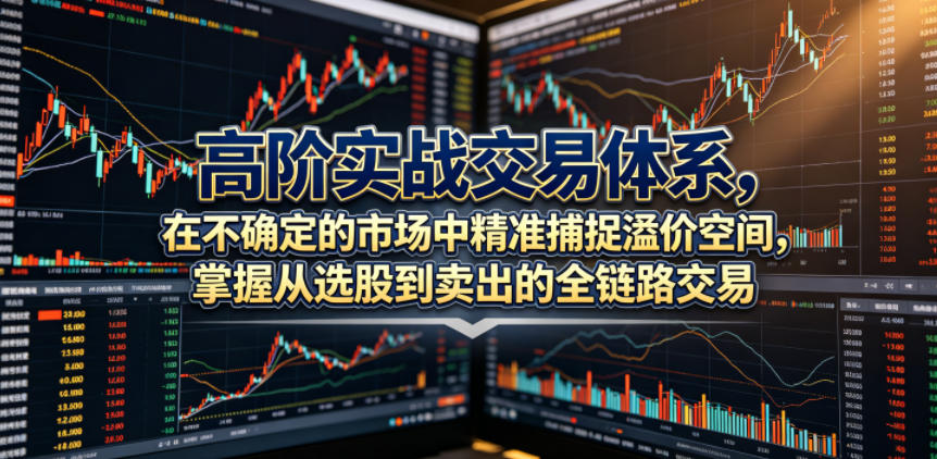 高阶实战交易体系，在不确定的市场中精准捕捉溢价空间，掌握从选股到卖出的全链路交易心法(更新6月)-海淘下载站