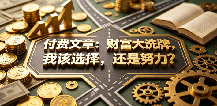 付费文章：财富大洗牌，我该选择，还是努力？-海淘下载站