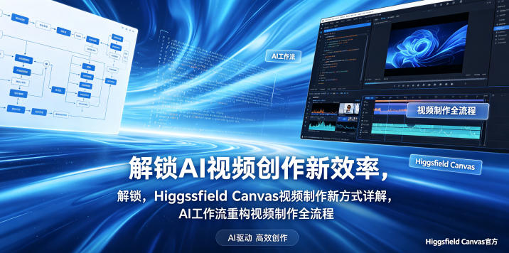 解锁AI视频创作新效率，Higgsfield Canvas视频制作新方式详解，AI工作流重构视频制作全流程-海淘下载站