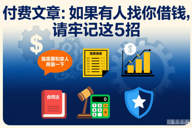 付费文章：如果有人找你借钱，请牢记这5招-海淘下载站