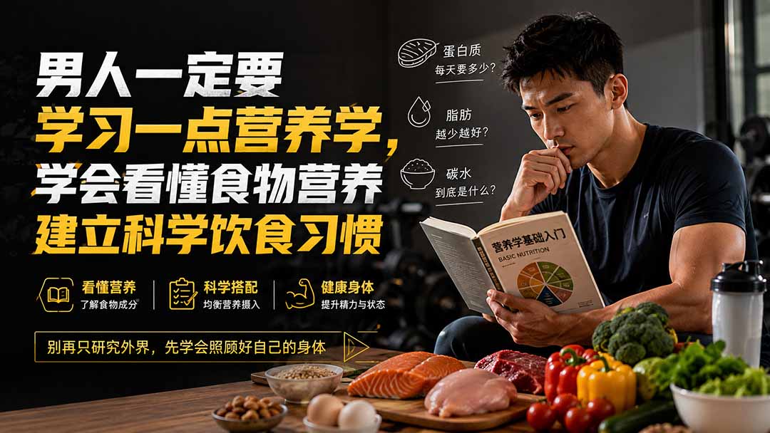付费文章：男人一定要学习一点营养学，学会看懂食物营养建立科学饮食习惯-海淘下载站