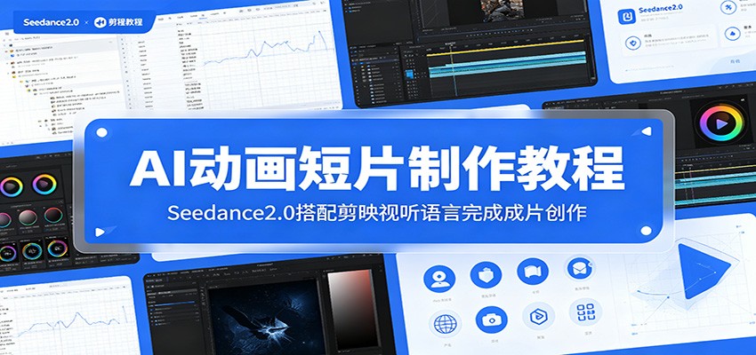AI动画短片制作教程:Seedance2.0搭配剪映视听语言完成成片创作-海淘下载站