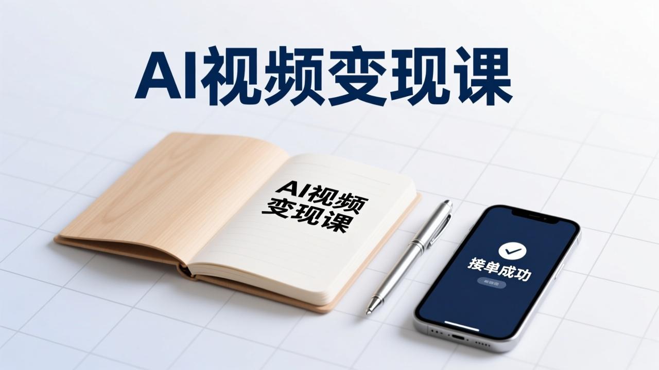 AI视频变现课，学完即可创作短片、接商单，实现副业增收，单项目报价可达千元-海淘下载站
