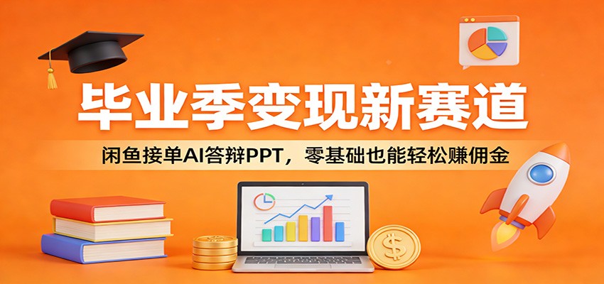 毕业季变现新赛道：闲鱼接单AI答辩PPT，零基础也能轻松赚佣金-海淘下载站