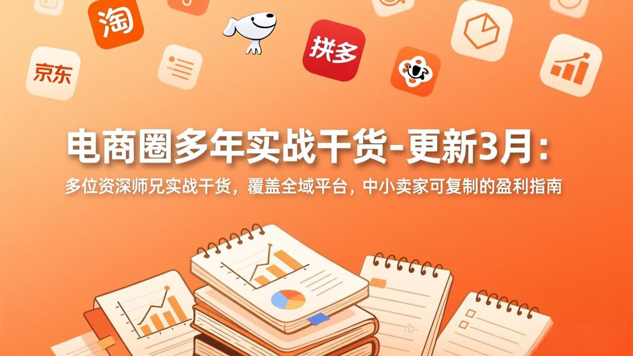 电商圈多年实战干货-更新3月:多位资深师兄实战干货,覆盖全域平台,中小卖家可复制的盈利指南-海淘下载站