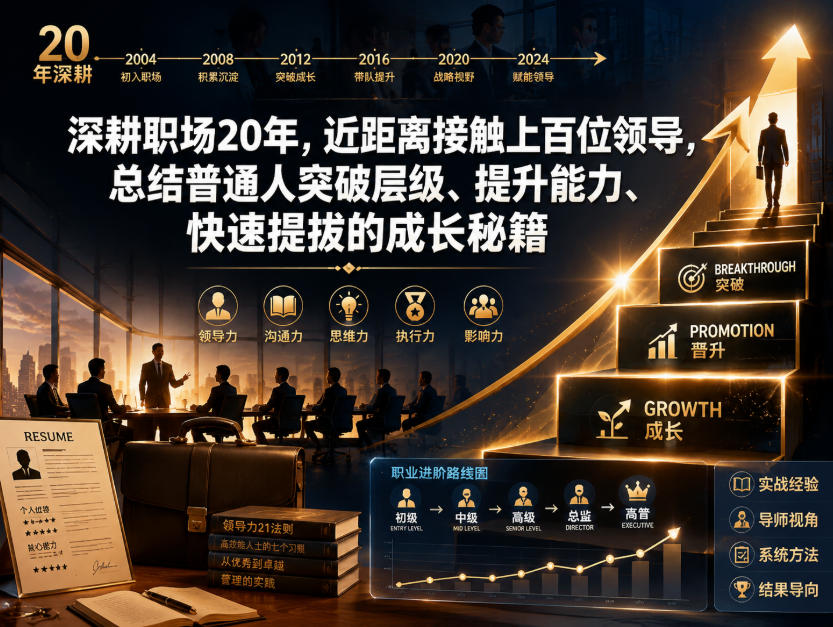 付费文章:深耕职场20年,近距离接触上百位领导,总结普通人突破层级、提升能力、快速提拔的成长秘籍(全网独家干货)-海淘下载站