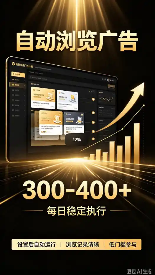 自动浏览广告计划，0门槛副业，日入300-400，躺賺稳定风口项目，无需人工操作，解放双手【揭秘】-海淘下载站