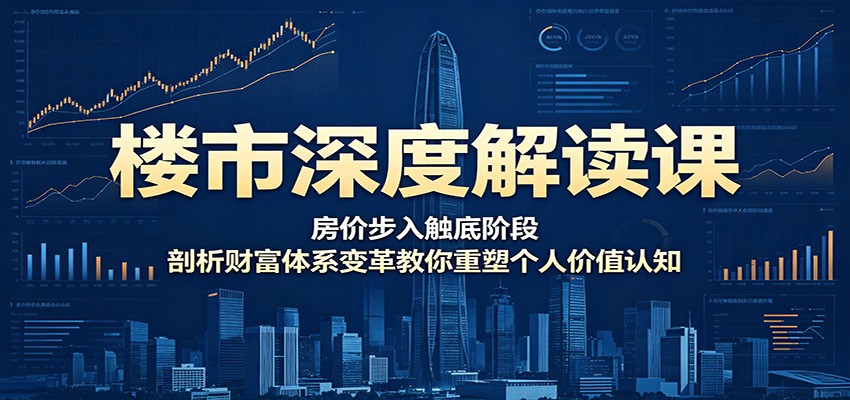 楼市深度解读课:房价步入触底阶段,剖析财富体系变革教你重塑个人价值认知-海淘下载站