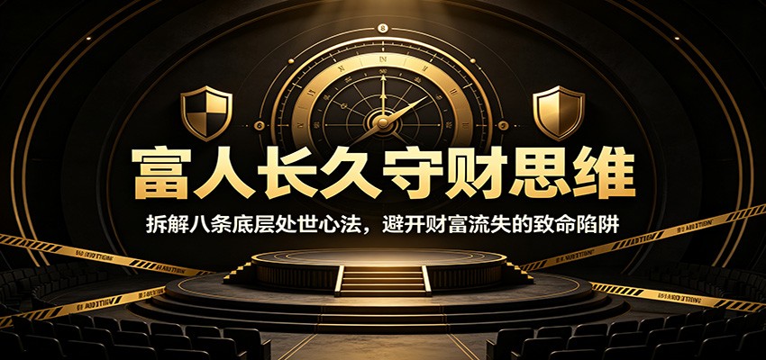 富人长久守财思维：拆解八条底层处世心法，避开财富流失的致命陷阱-海淘下载站