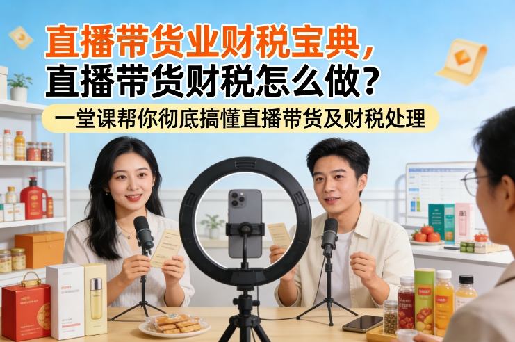 直播带货业财税宝典，直播带货财税怎么做？一堂课帮你彻底搞懂直播带货及财税处理-海淘下载站