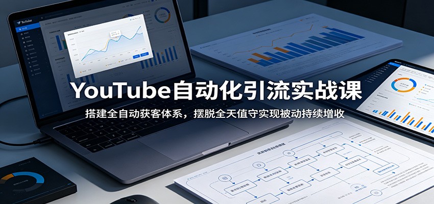 YouTube自动化引流实战课：搭建全自动获客体系，摆脱全天值守实现被动持续增收-海淘下载站