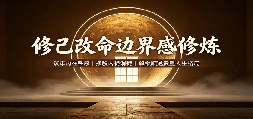 修己改命边界感修炼：筑牢内在秩序，摆脱内耗消耗，解锁顺遂贵重人生格局-海淘下载站