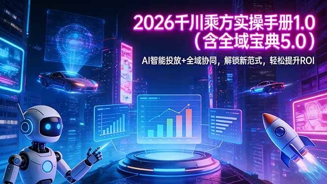 2026 千川乘方实操手册 1.0(含全域宝典 5.0-海淘下载站