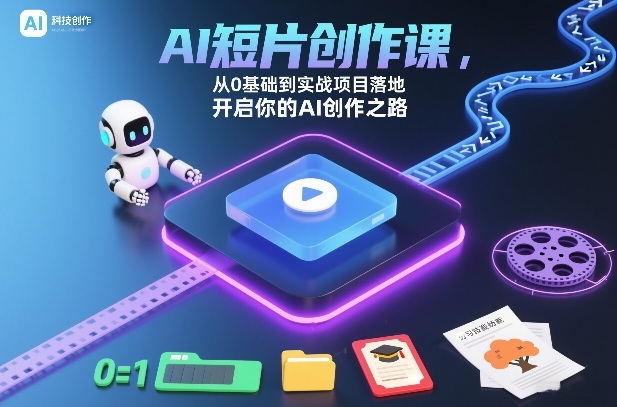 AI短片创作课，从0基础到实战项目落地，开启你的AI创作之路(更新)-海淘下载站