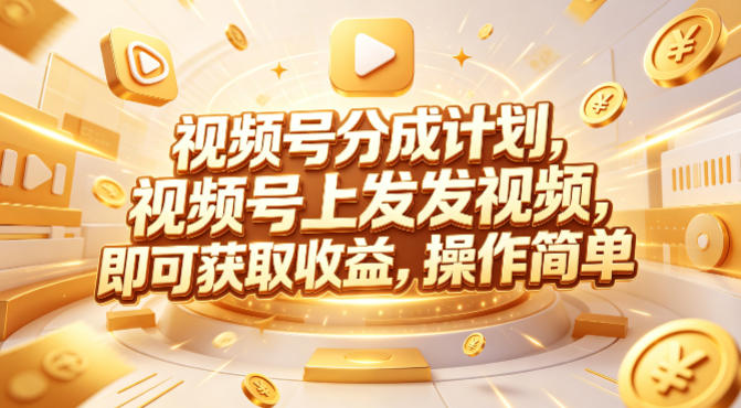 视频号分成计划，599元众筹的Red团队课程，视频号上发发视频，即可获取收益，操作简单-海淘下载站