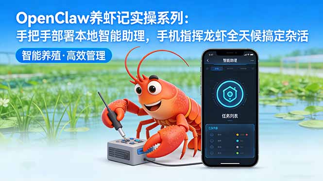OpenClaw养虾记实操系列-更新：手把手部署本地智能助理，手机指挥龙虾全天候搞定杂活-海淘下载站