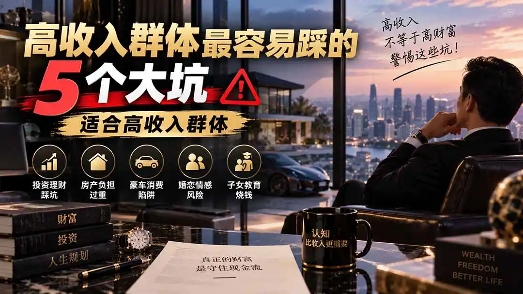 付费文章：高收入群体最容易踩的5个大坑，适合高收入群体-海淘下载站
