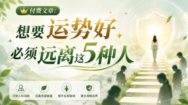 付费文章:想要运势好,必须远离这5种人-海淘下载站