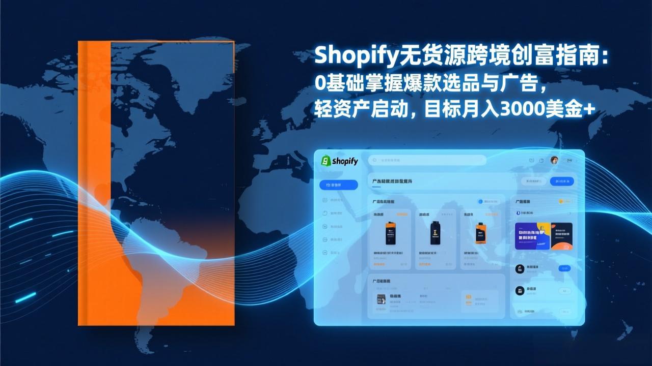 Shopify爆款打法实战：从选品到广告投放，复制爆款模型，驱动独立站月销售额破万刀-海淘下载站