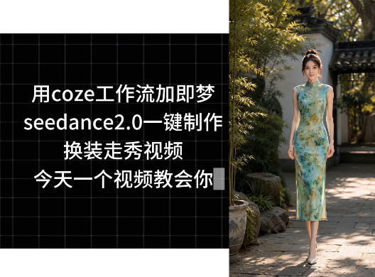 用coze工作流加即梦seedance2.0一键制作换装走秀视频，今天一个视频教会你-海淘下载站