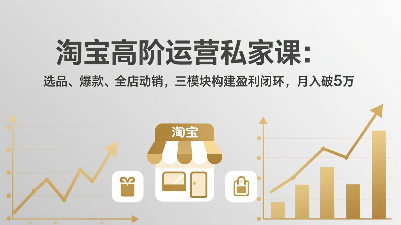 淘宝高阶运营私家课(更新26年4月-海淘下载站