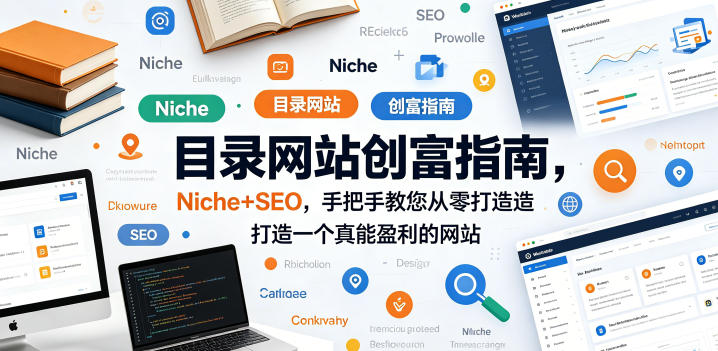 目录网站创富指南，Niche+SEO，手把手教您从零打造打造一个真能盈利的网站【原创双语字幕】-海淘下载站
