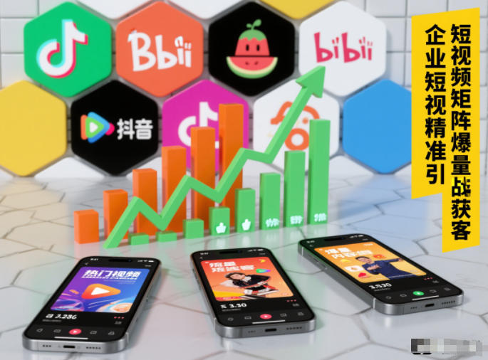 企业短视频精准引流矩阵获客，短视频矩阵爆量战法-海淘下载站