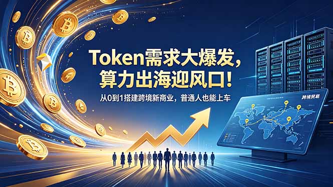 Token需求大爆发,算力出海迎风口!从0到1搭建跨境新商业,普通人也能上车-海淘下载站