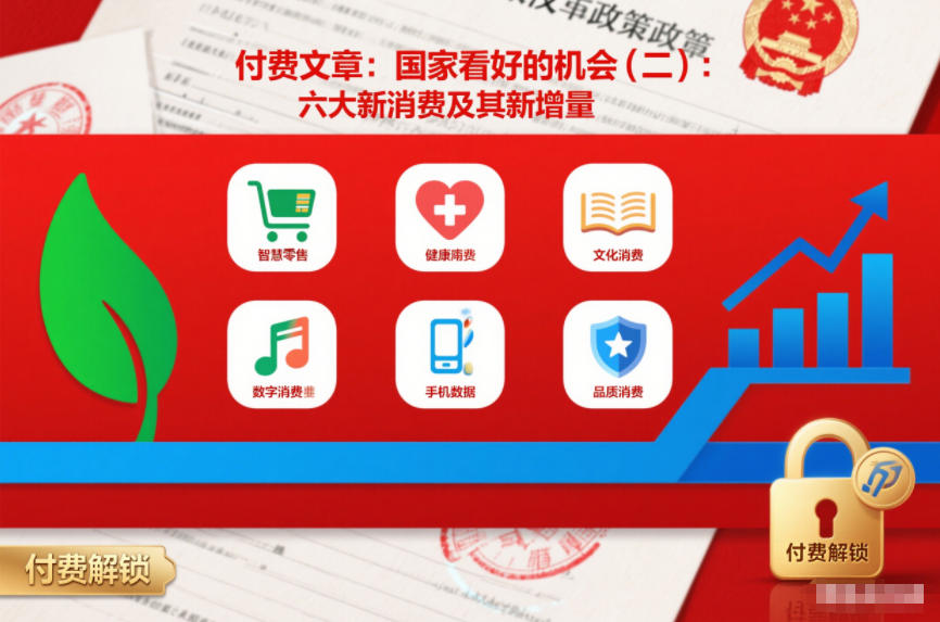 付费文章：国家看好的机会(二)：六大新消费及其新增量-海淘下载站