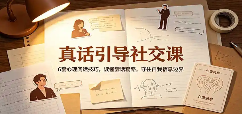 真话引导社交课:6套心理问话技巧,读懂套话套路,守住自我信息边界-海淘下载站