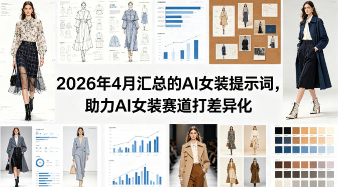 2026年4月汇总的AI女装提示词，助力AI女装赛道打差异化-海淘下载站