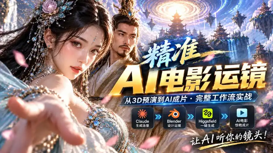 AI视频终于能精准运镜了！Claude+Blender+Higgsfield免费插件实测-海淘下载站