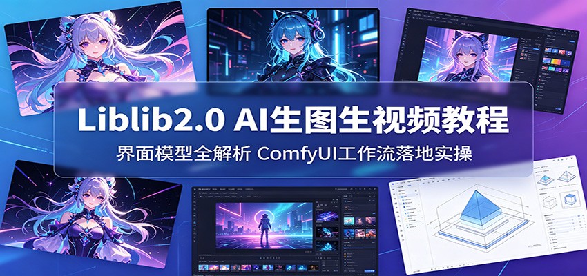 Liblib2.0 AI生图生视频教程：界面模型全解析，ComfyUI工作流落地实操-海淘下载站
