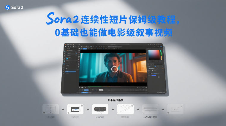 Sora2连续性短片保姆级教程，0基础也能做电影级叙事视频-海淘下载站