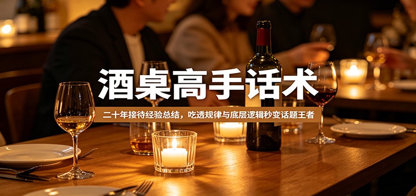 酒桌高手话术:二十年接待经验总结,吃透规律与底层逻辑秒变话题王者-海淘下载站