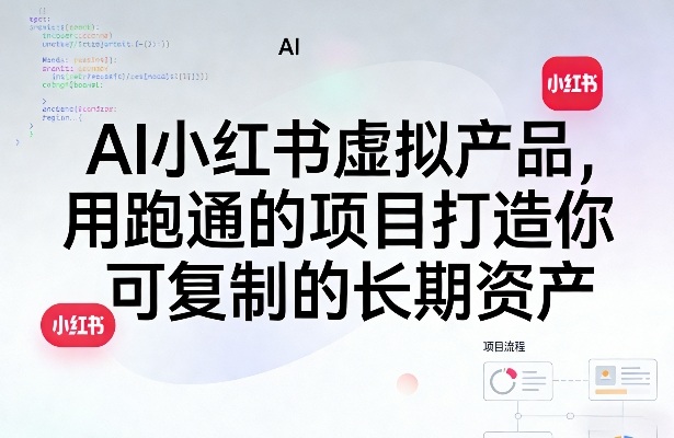 AI小红书虚拟产品，用跑通的项目打造你可复制的长期资产(更新)-海淘下载站